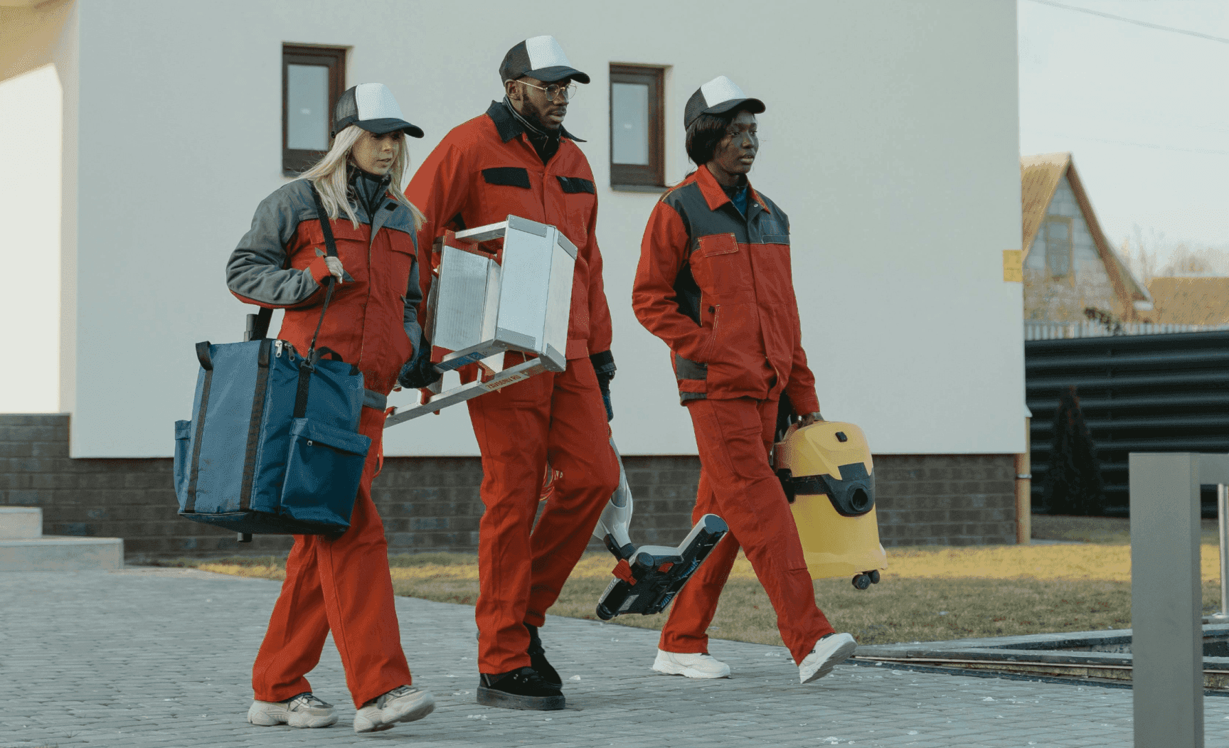 Housiq technicians on site